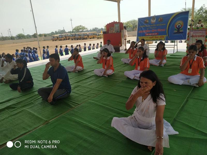 	International Yoga Day was celebrated at Maharishi Vidya Mandir Balaghat