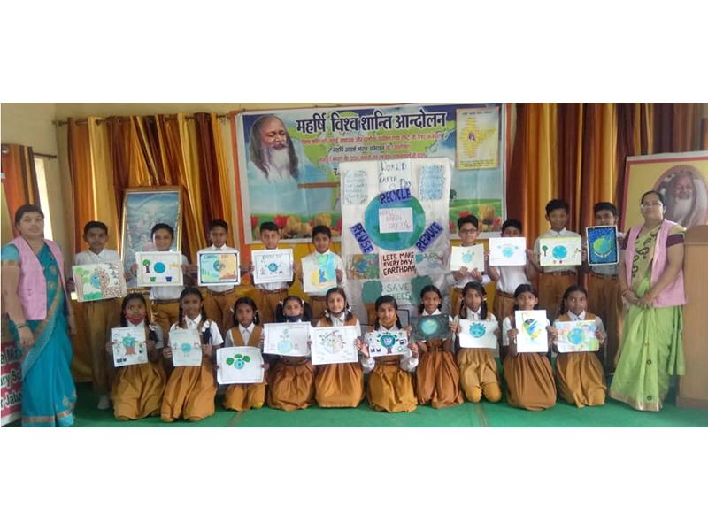 'World Earth Day' Celebration at Maharishi Vidya Mandir - VI Shastri Nagar Jabalpur.
